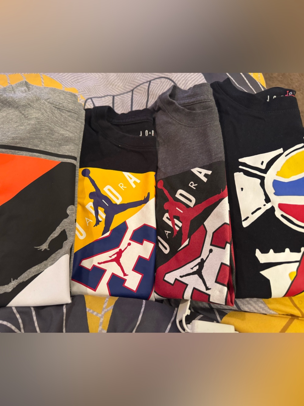 Jordan Kids Graphic Athletic Bottoms - Black, Gray, Red, Yellow, Blue